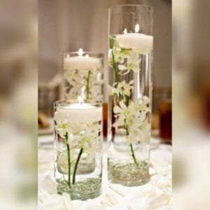 Vases cylindriques en verre