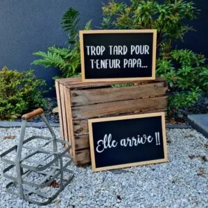 Pancarte : Trop tard pour t'enfuir !