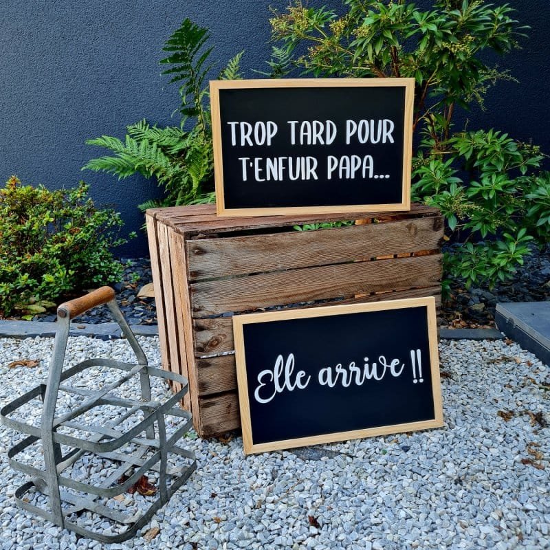 Pancarte : Trop tard pour t'enfuir !